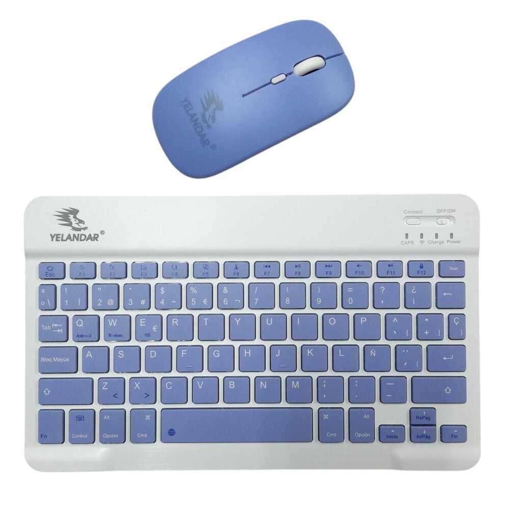 TECLADO Y MOUSE RECARGABLES INALAMBRICOS AN-030 miniatura 3