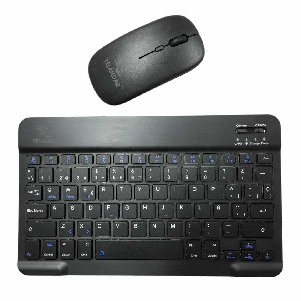 TECLADO Y MOUSE RECARGABLES INALAMBRICOS AN-030 - imagen 1
