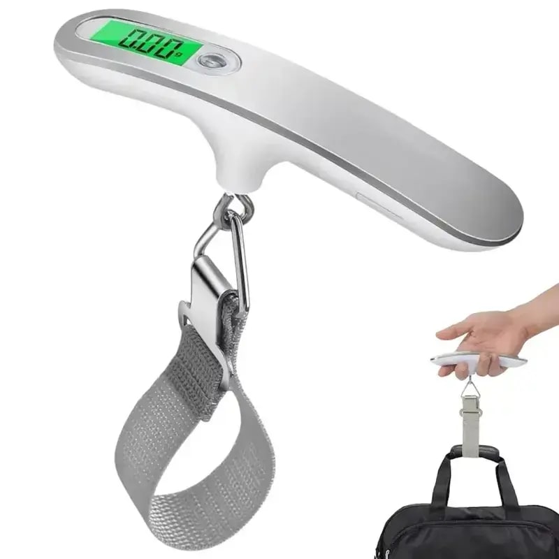 BALANZA DE MANO DIGITAL 50KG VIAJE VALIJA EQUIPAJE PESCA S06