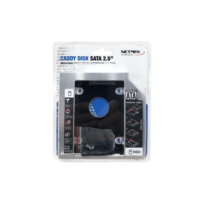 CADDY DISK SATA 2,5-12.7MM NETMAK