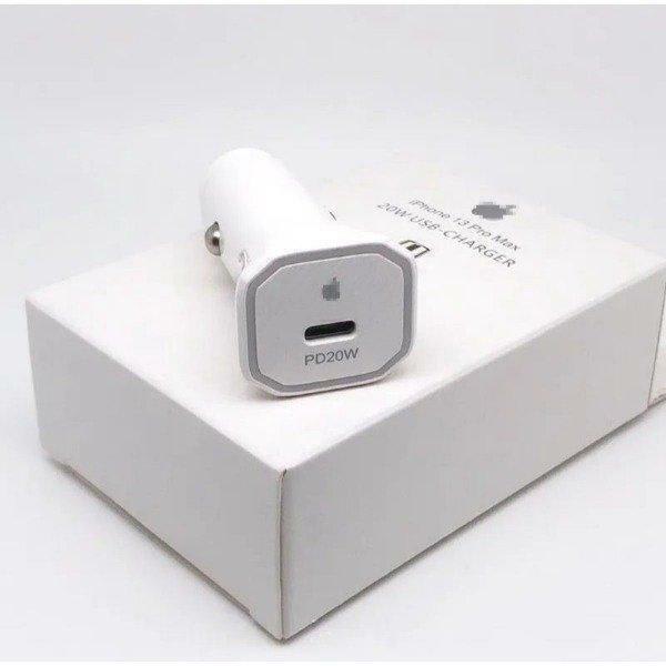CABEZAL DE AUTO TIPO C IPHONE 20W HOMOLOGADO