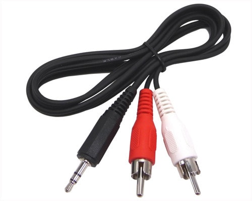 CABLE 3.5MM A 2 RCA 3MT