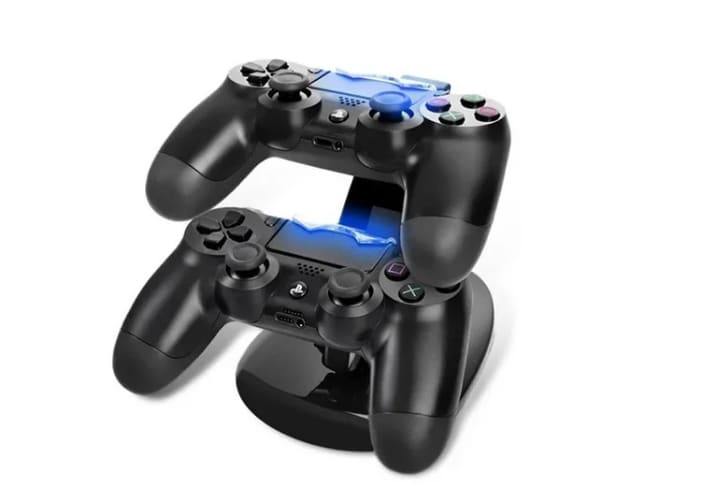 BASE DE CARGA P/ 2 JOYSTICKS PS4 DXBA2CAJOY - imagen 1