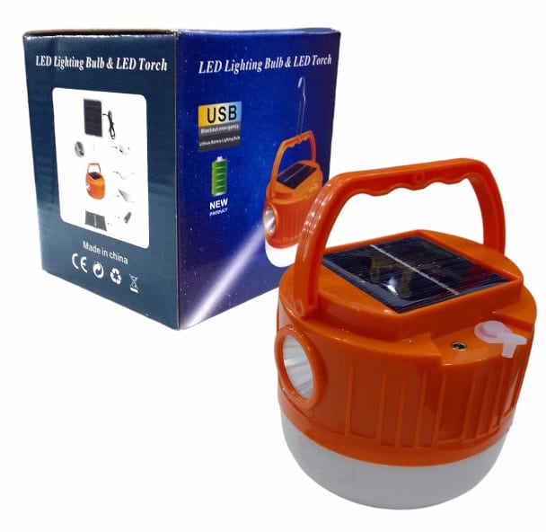 LAMPARA SOLAR + LINTERNA PARA CAMPING 50W ZW-178-50W - imagen 1