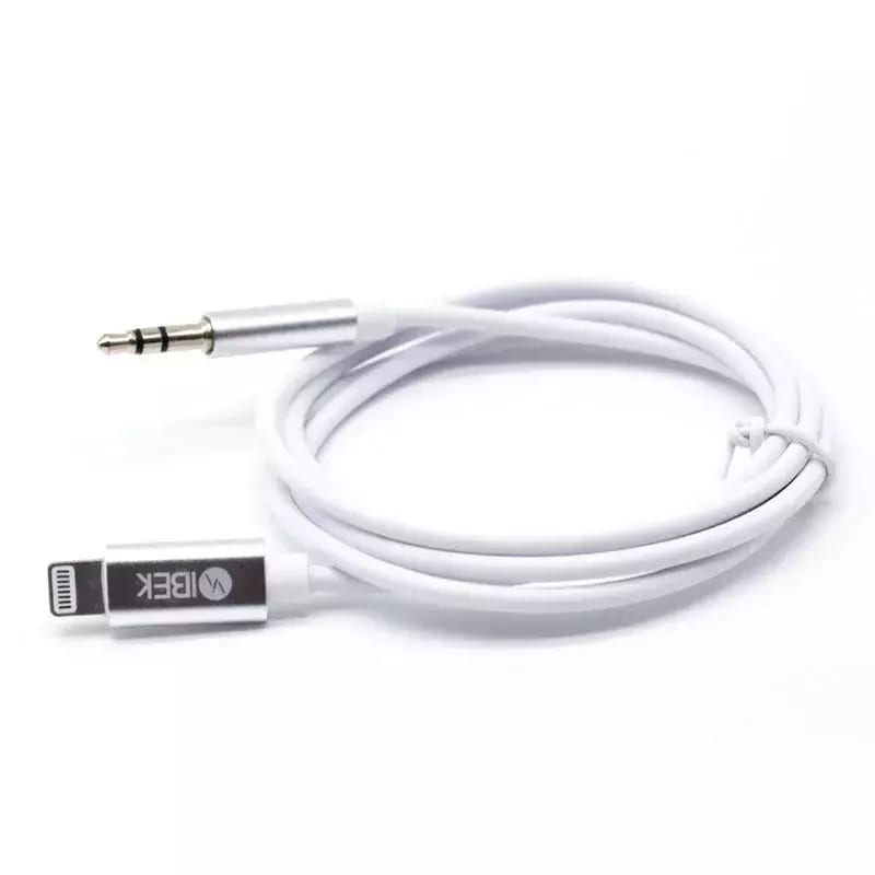 CABLE ADAPTADOR LIGHTNING A JACK 3.5MM IBEK SO-J006 miniatura 2