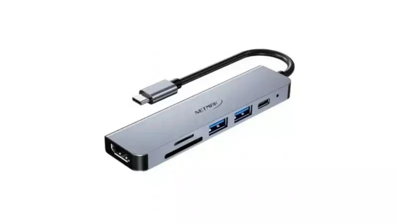 MULTI HUB 6 EN 1 USB - C NETMAK