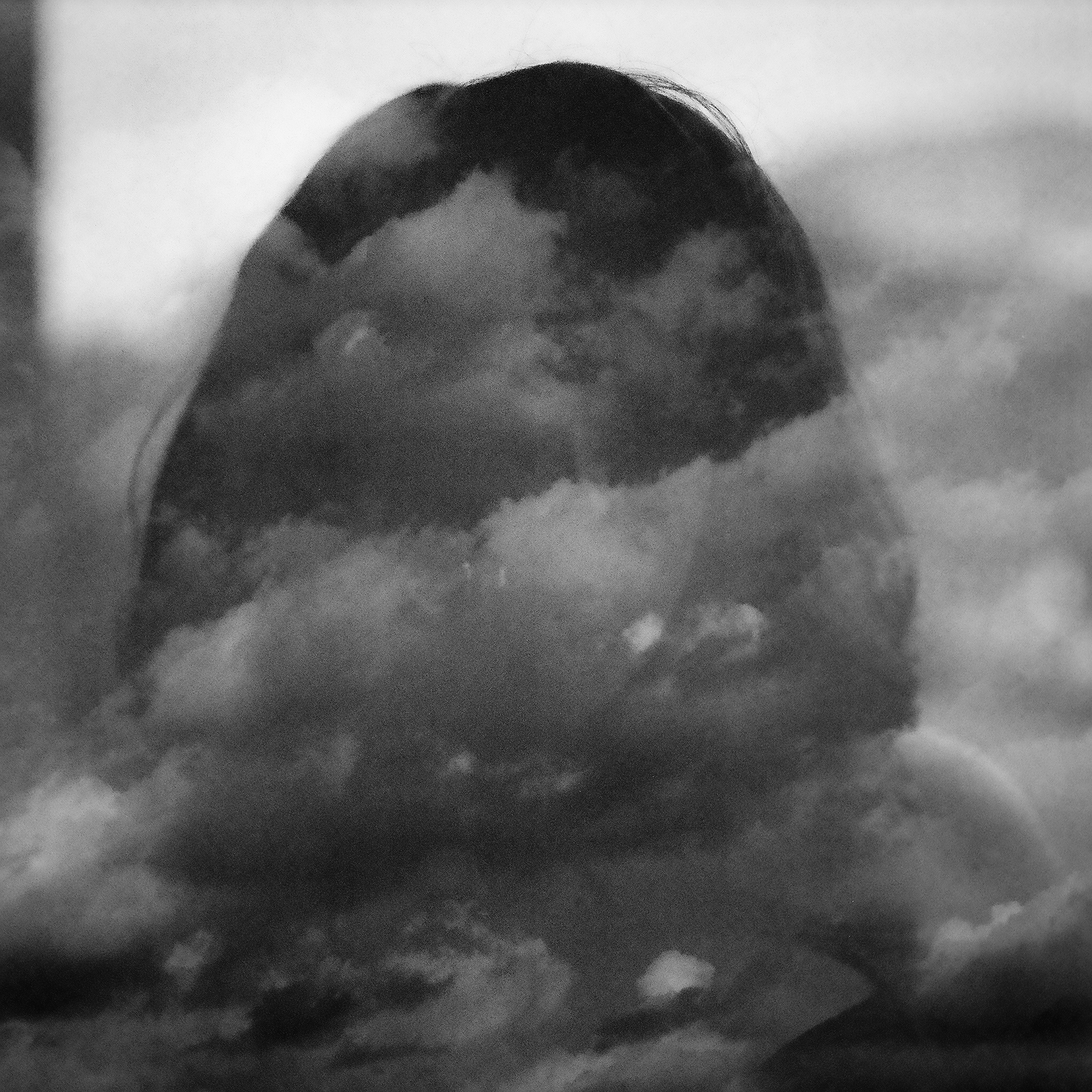 Stormy clouds with silhouette