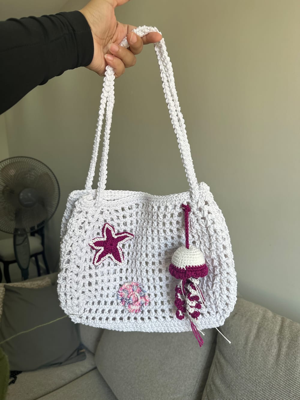Purple summer bag