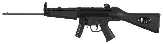 HK SP5L 9mm with fixed buttstock