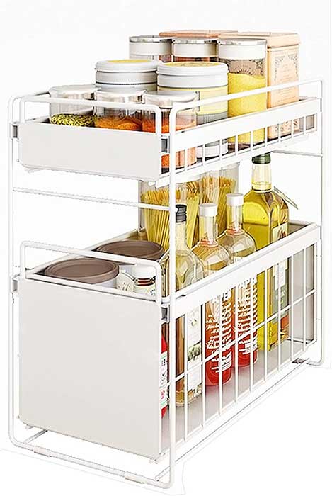 Under-sink-sliding-organizer