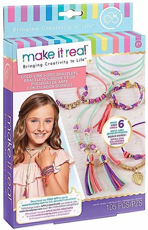 Gold-Link-Suede-Bracelets