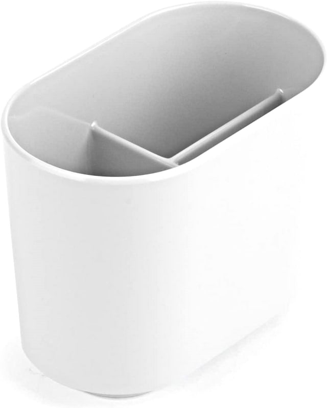 Umbra Step White Toothbrush Holder and Toothpaste Organizer