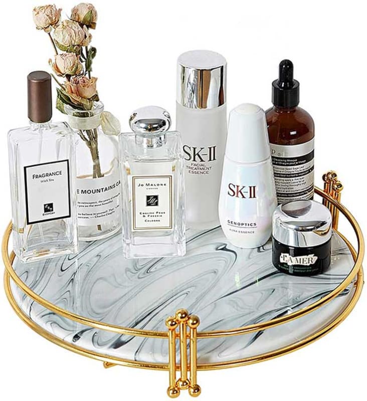 Round-Marble-Ceramic-Decorative-Tray