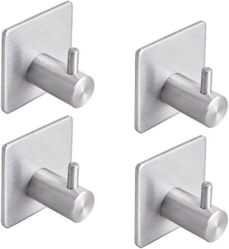YOMYM Adhesive Bathroom Towel Shower Hooks