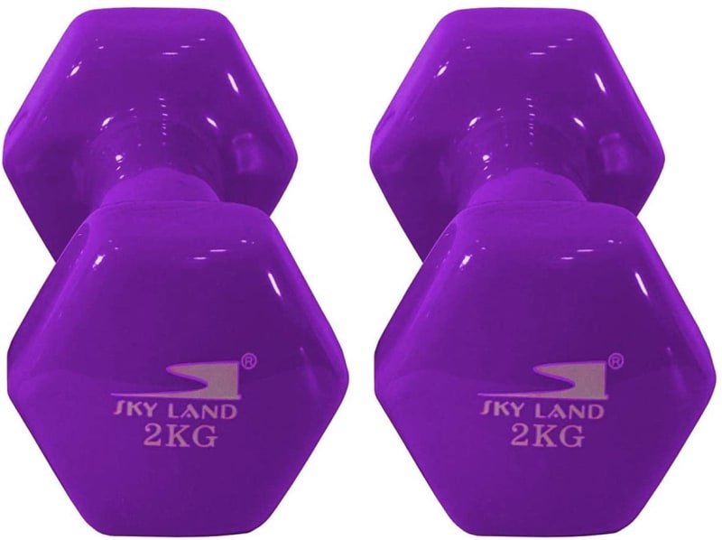 Classical Head Vinyl Dumbbell Set