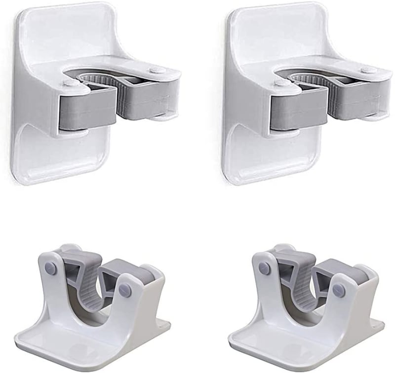 NEEMAY Wall Mount Broom Gripper Mop Holders