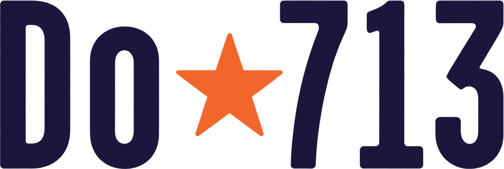 Do713 Houston official event guide featuring commercial pirate bumper boats