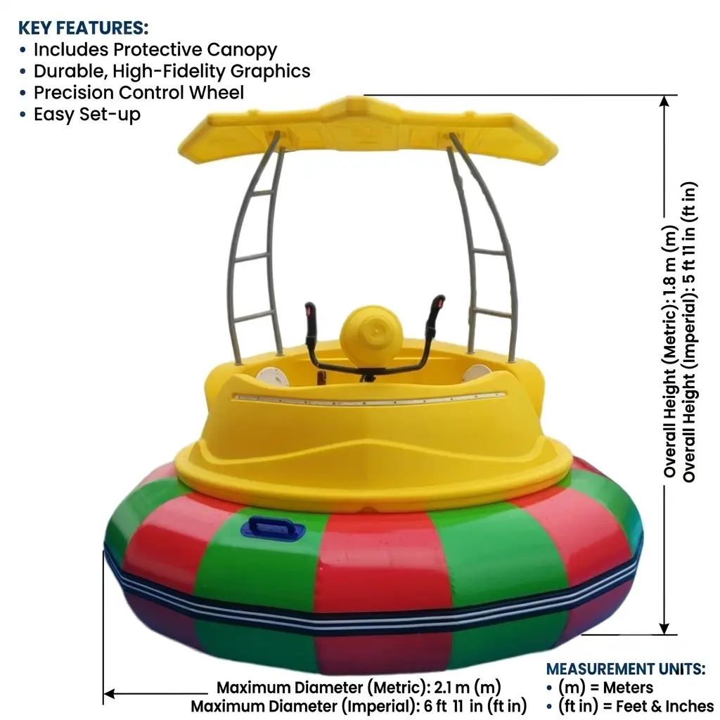 Commercial PE Bumper Boats for Sale thumbnail 3