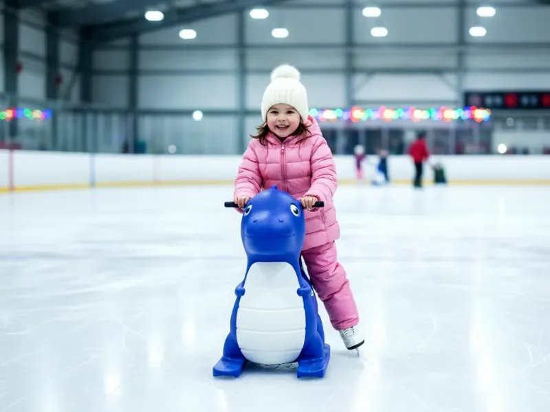 Commercial Dinosaur Ice Skating Aid
