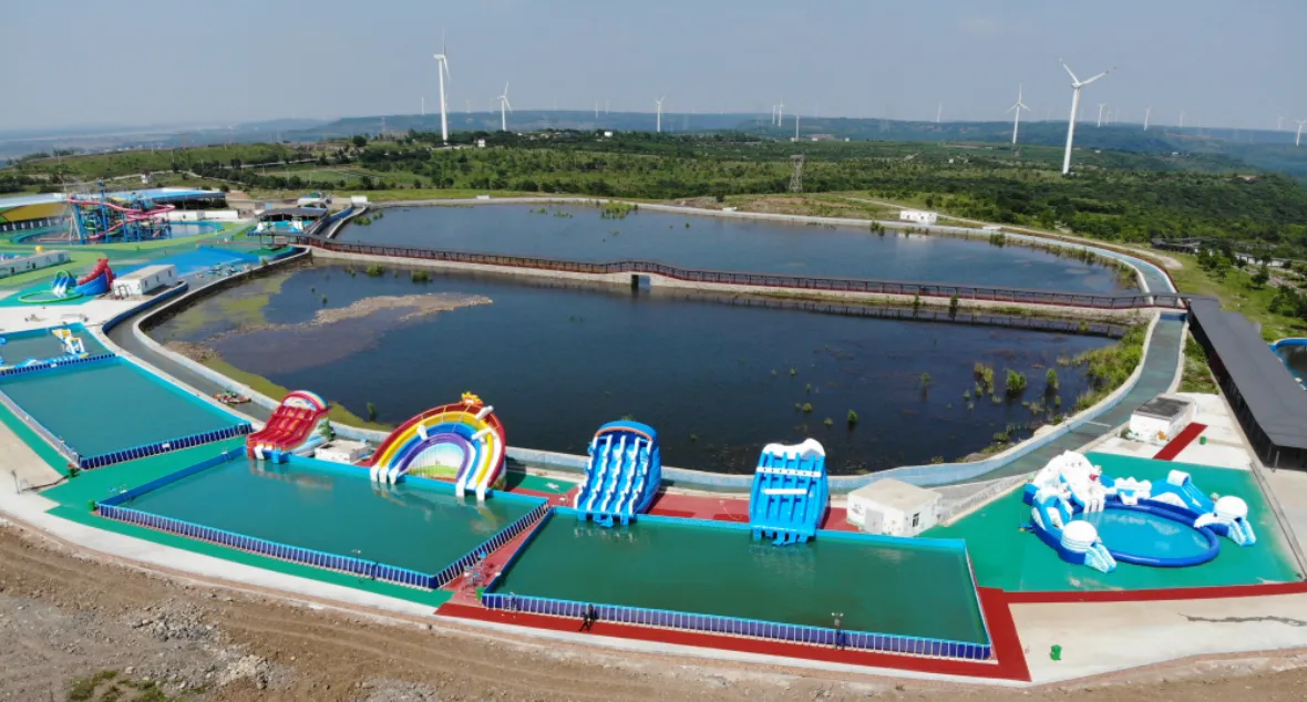 Xuyi Water Park Inflatable Attraction Upgrade Before Summer Season