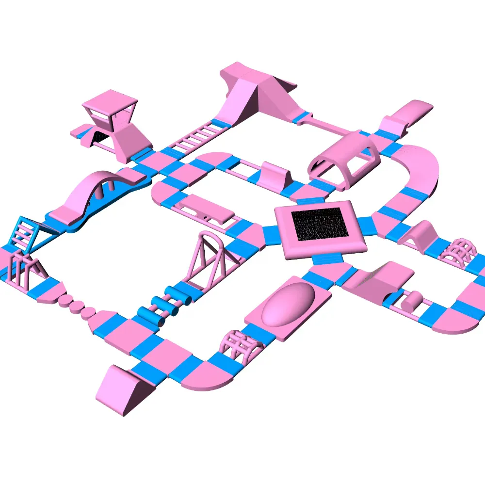 Custom Floating Inflatable Water Parks for Lakes, Resorts and Frame Pools thumbnail 7