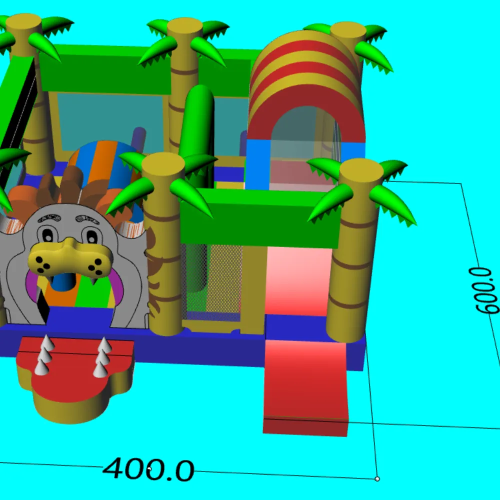 Custom Commercial Inflatable Bounce House Combos thumbnail 7
