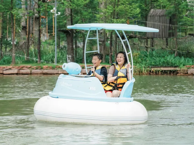 Luxe Island Bumper Boat Case Study: How a Soft Blue Custom Colorway Influenced 60 Additional Orders