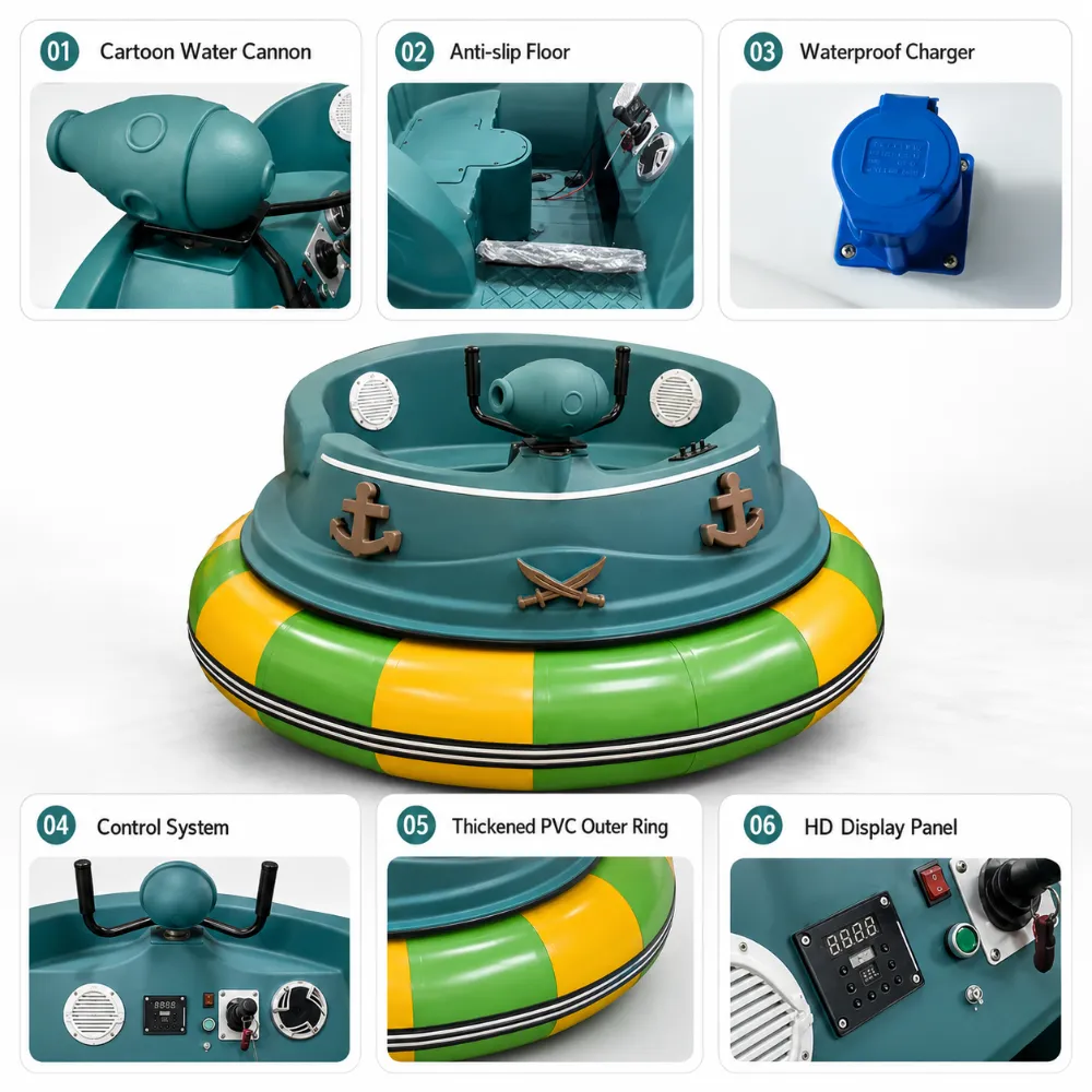 Commercial PE Bumper Boats for Parks and Resorts thumbnail 4