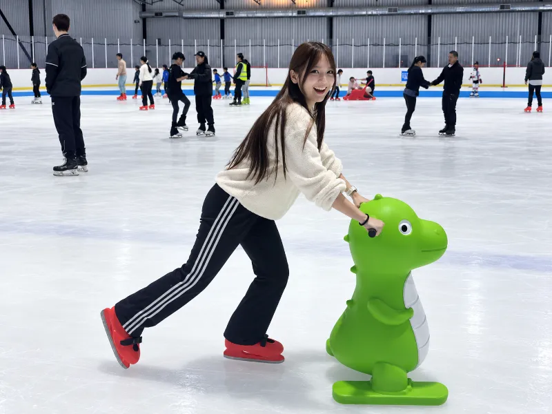 Commercial Dinosaur Ice Skating Aid