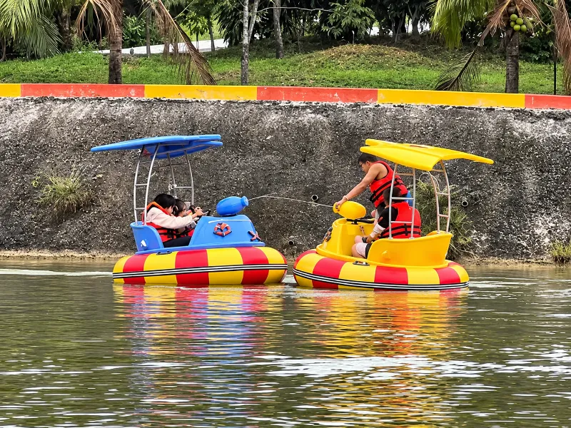 How LiLLA Summer Retreat Added 6 Commercial PE Bumper Boats for a Resort Lake in Malaysia