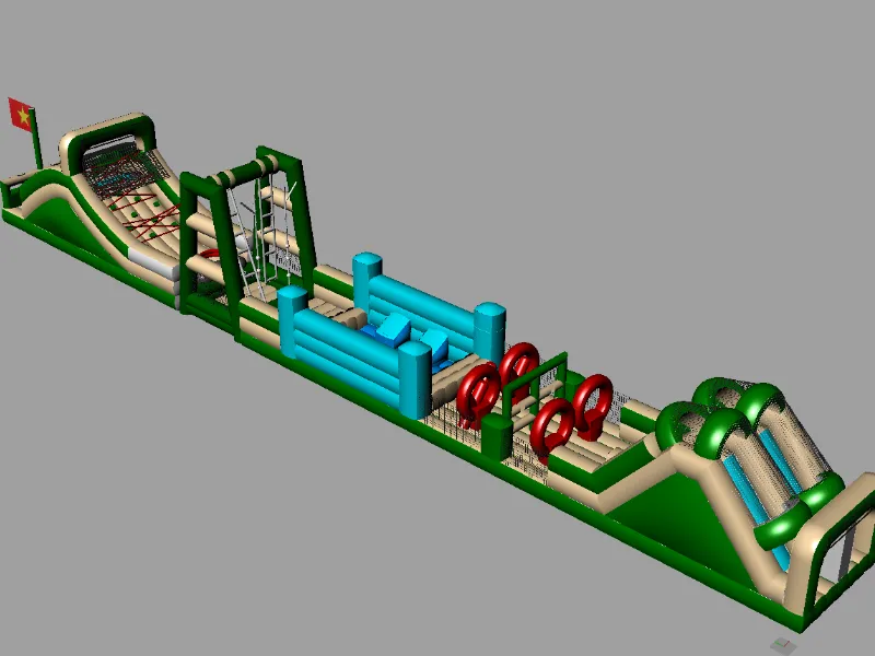 Custom Commercial Inflatable Obstacle Course thumbnail 6