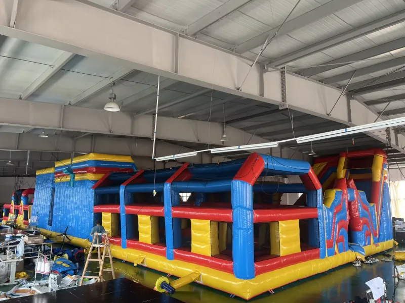 30 × 15 m Custom Commercial Inflatable Castle for a Chilean Customer