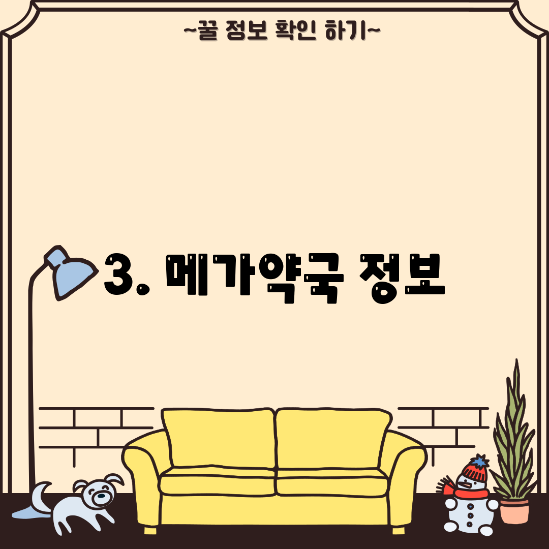3. 메가약국 정보
