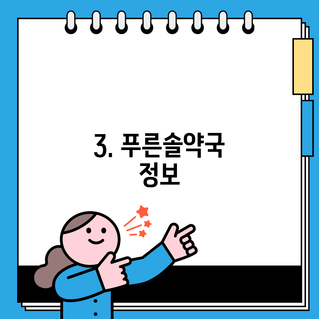 3. 푸른솔약국 정보