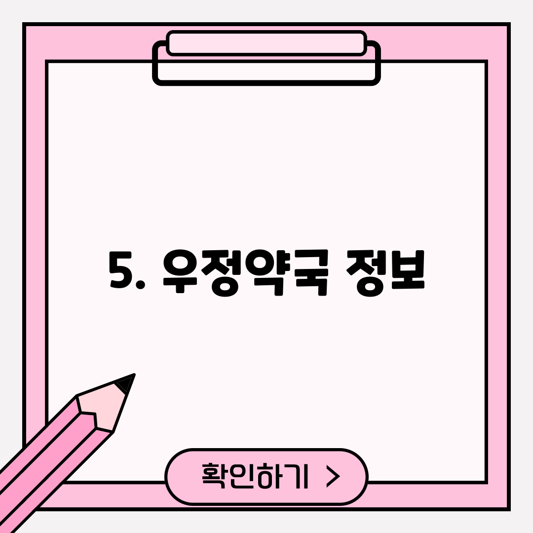 5. 우정약국 정보