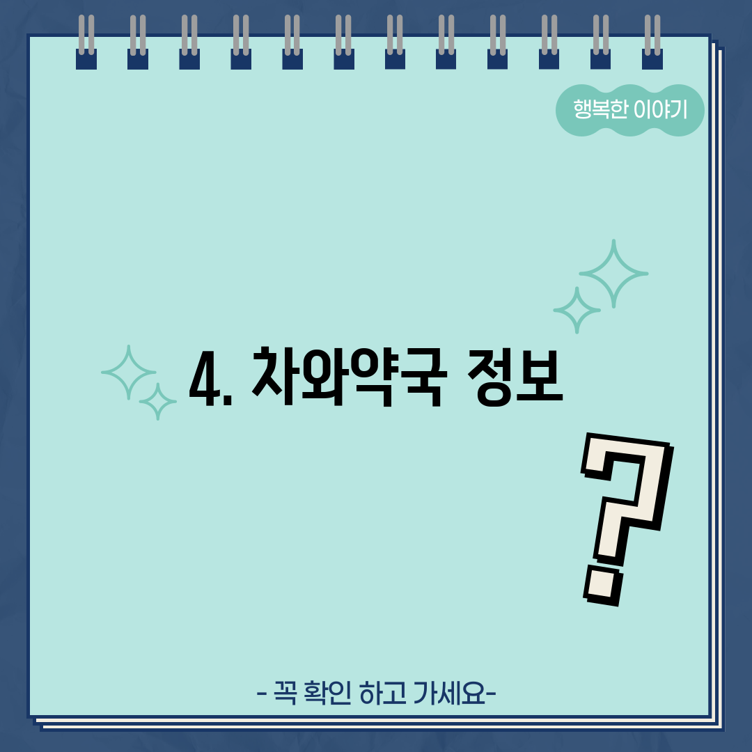 4. 차와약국 정보