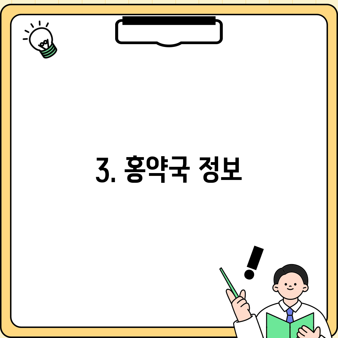 3. 홍약국 정보
