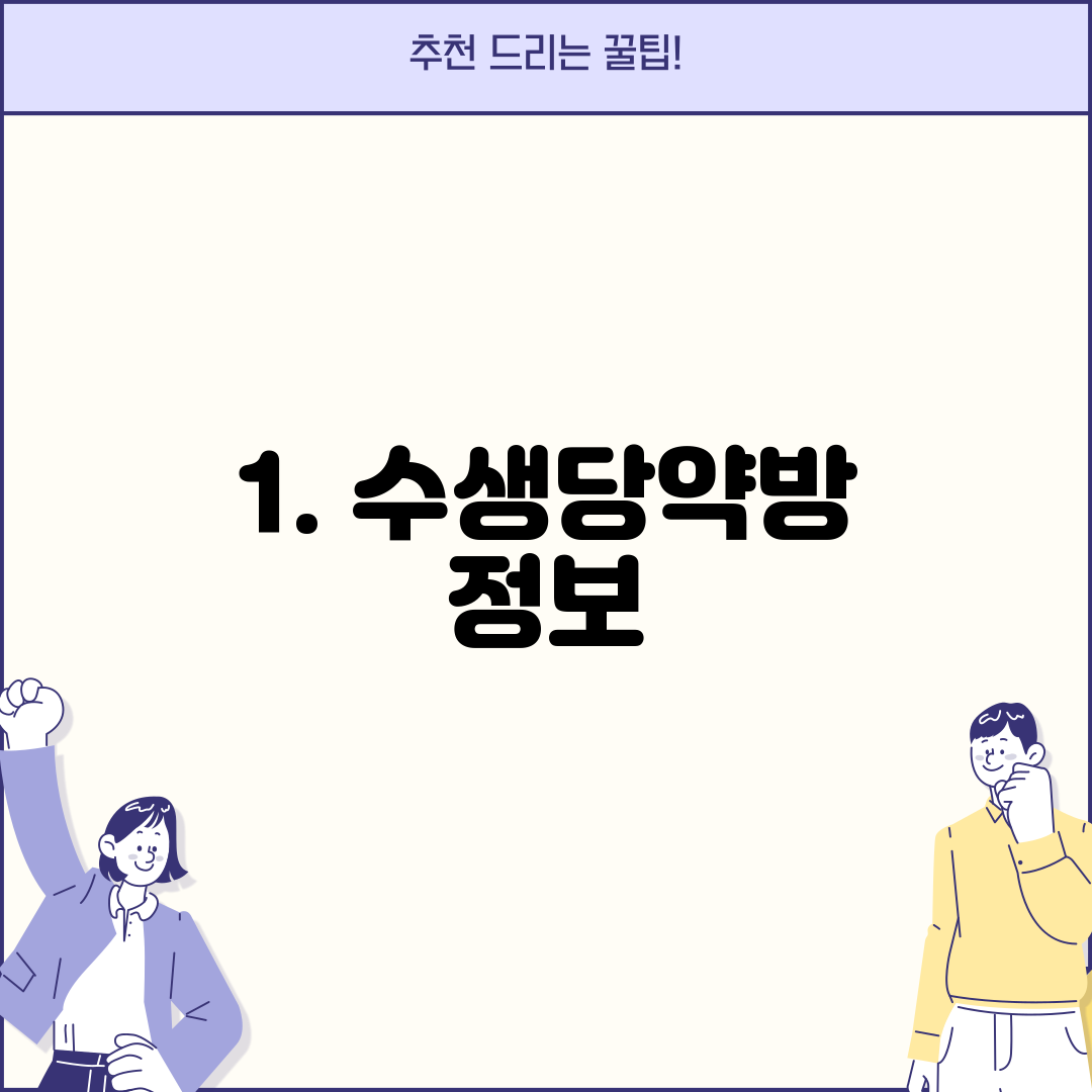 1. 수생당약방 정보