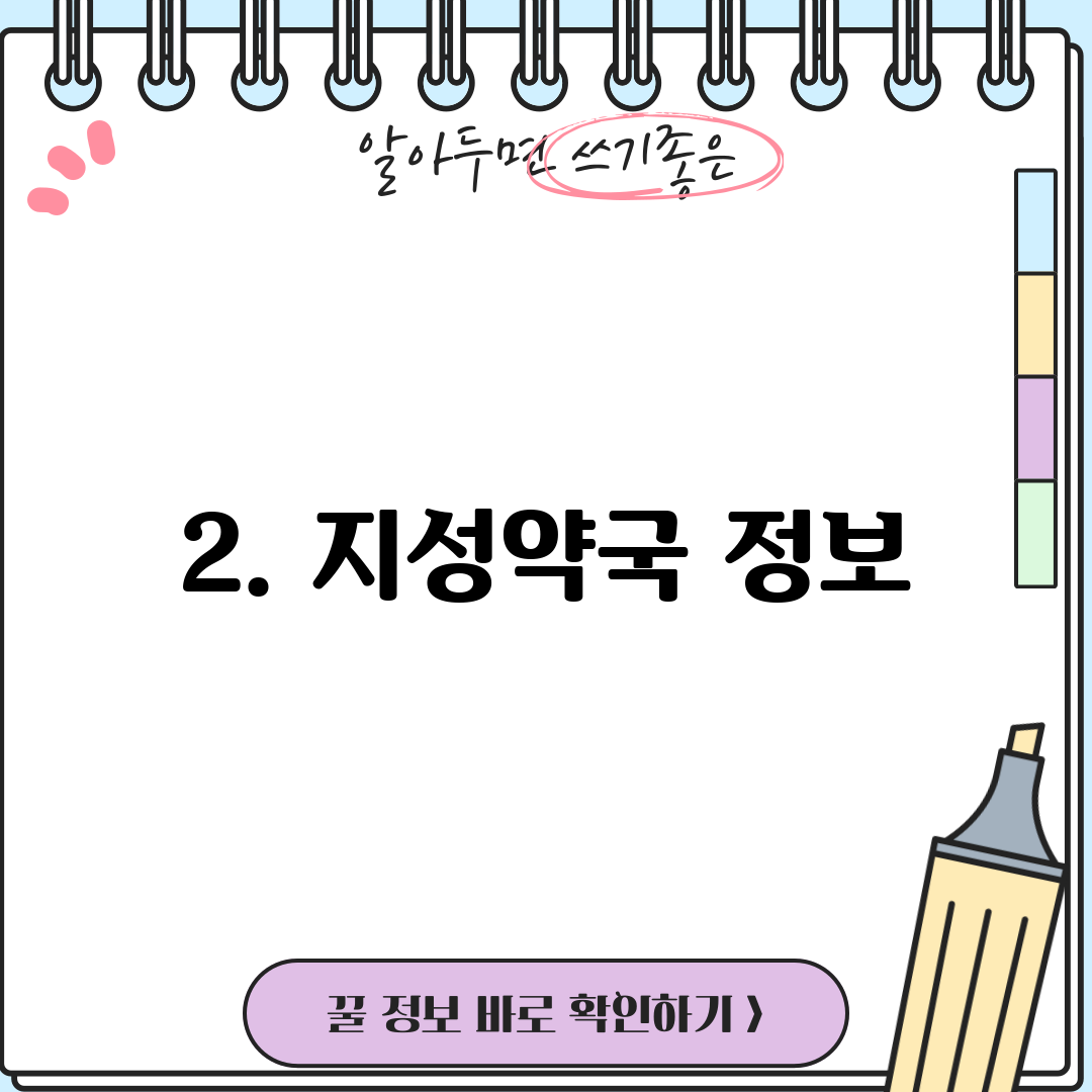 2. 지성약국 정보