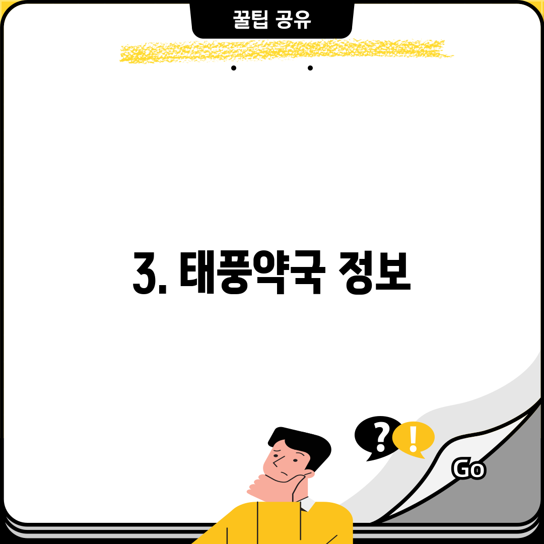 3. 태풍약국 정보