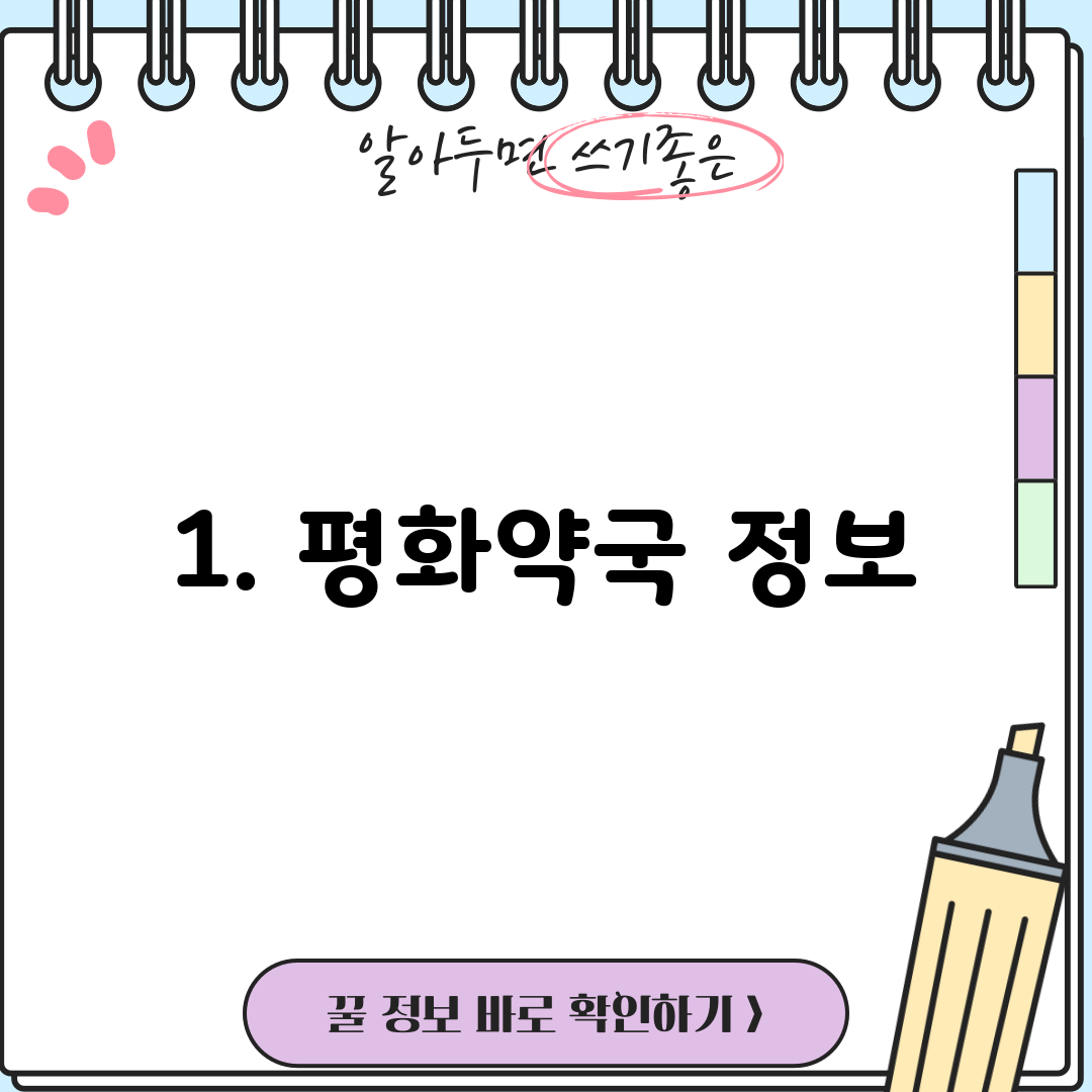 1. 평화약국 정보