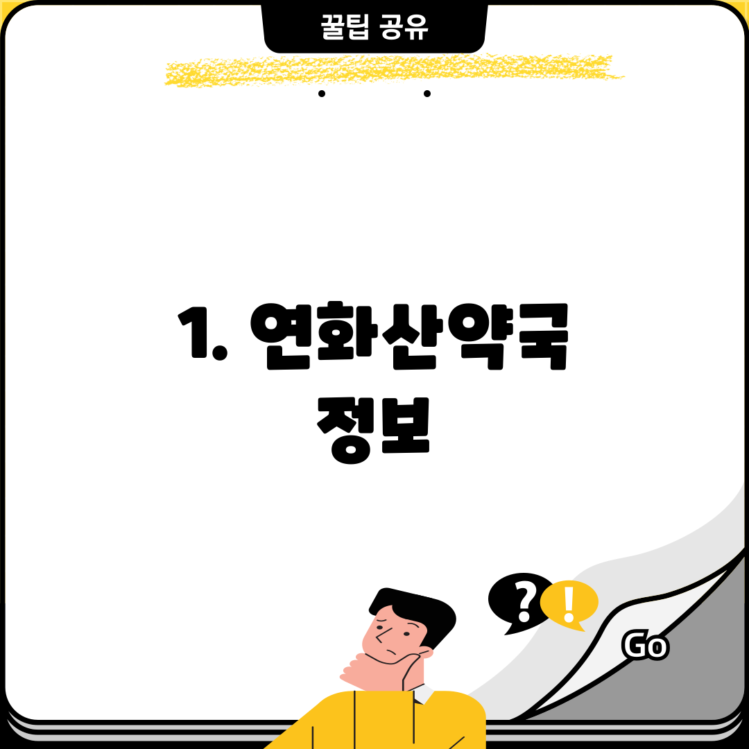 1. 연화산약국 정보