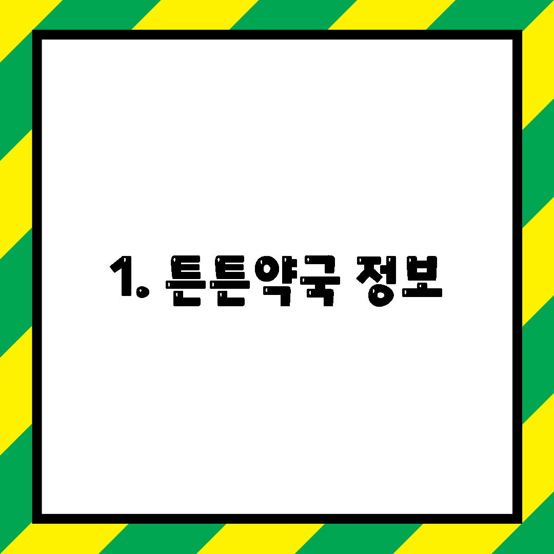 1. 튼튼약국 정보