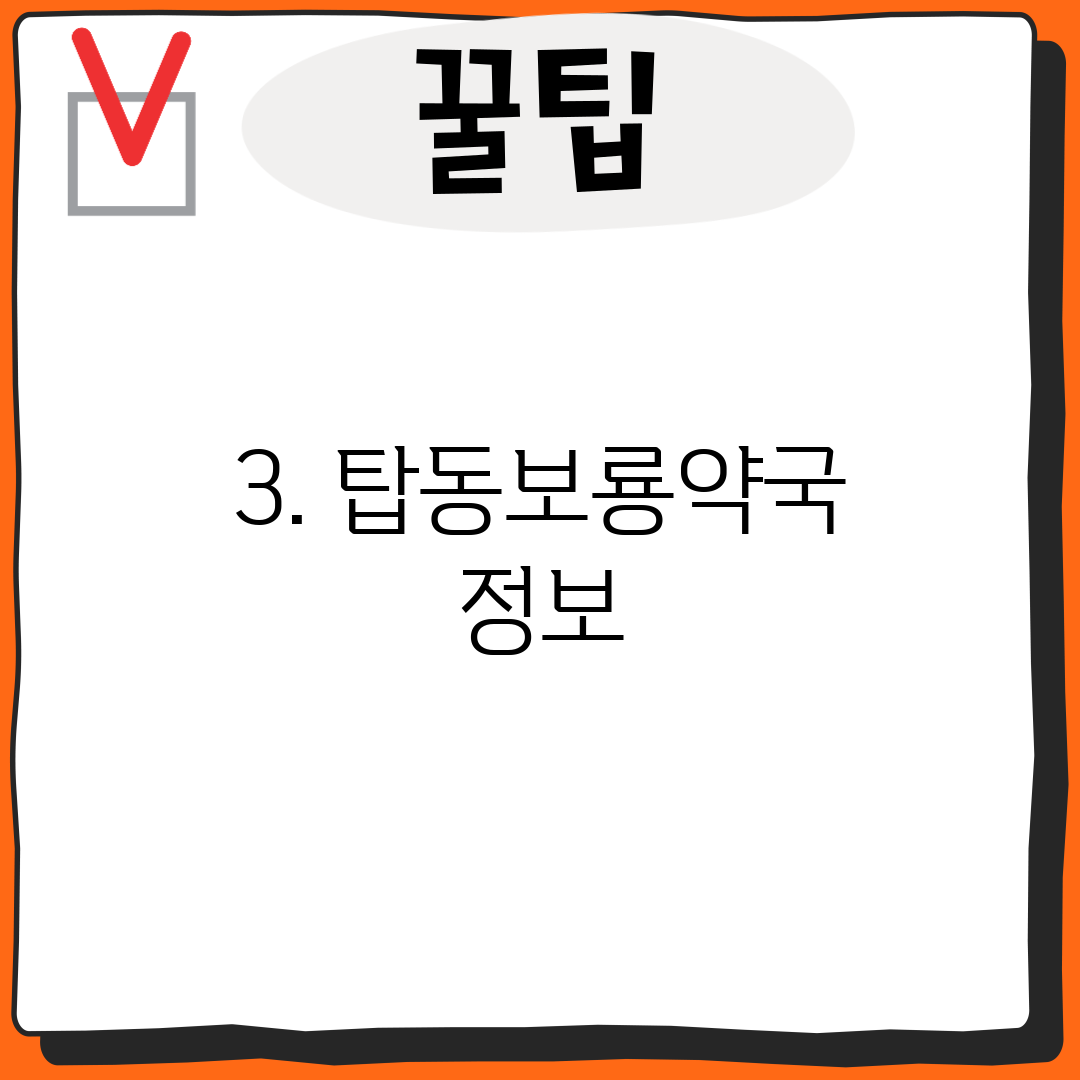 3. 탑동보룡약국 정보