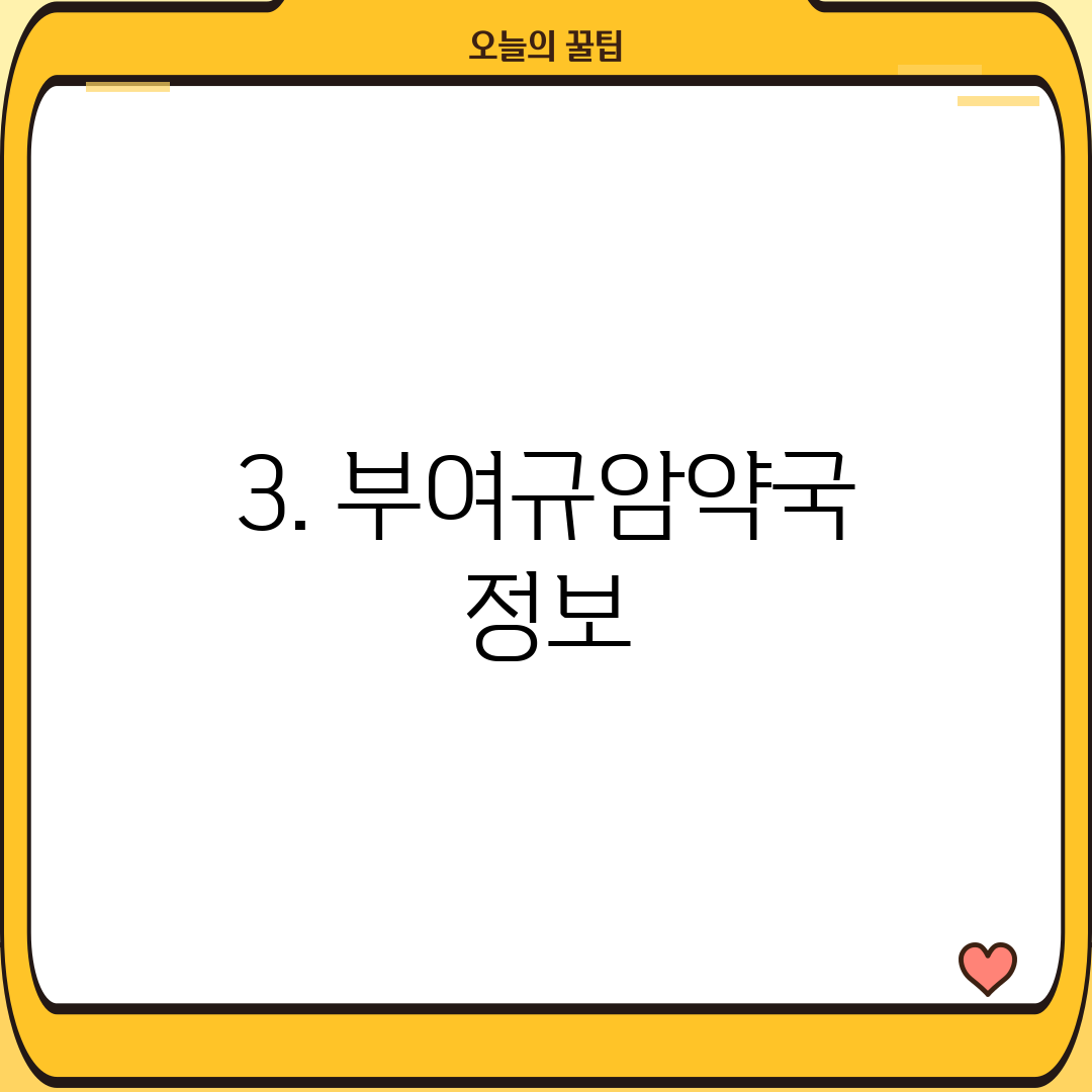 3. 부여규암약국 정보