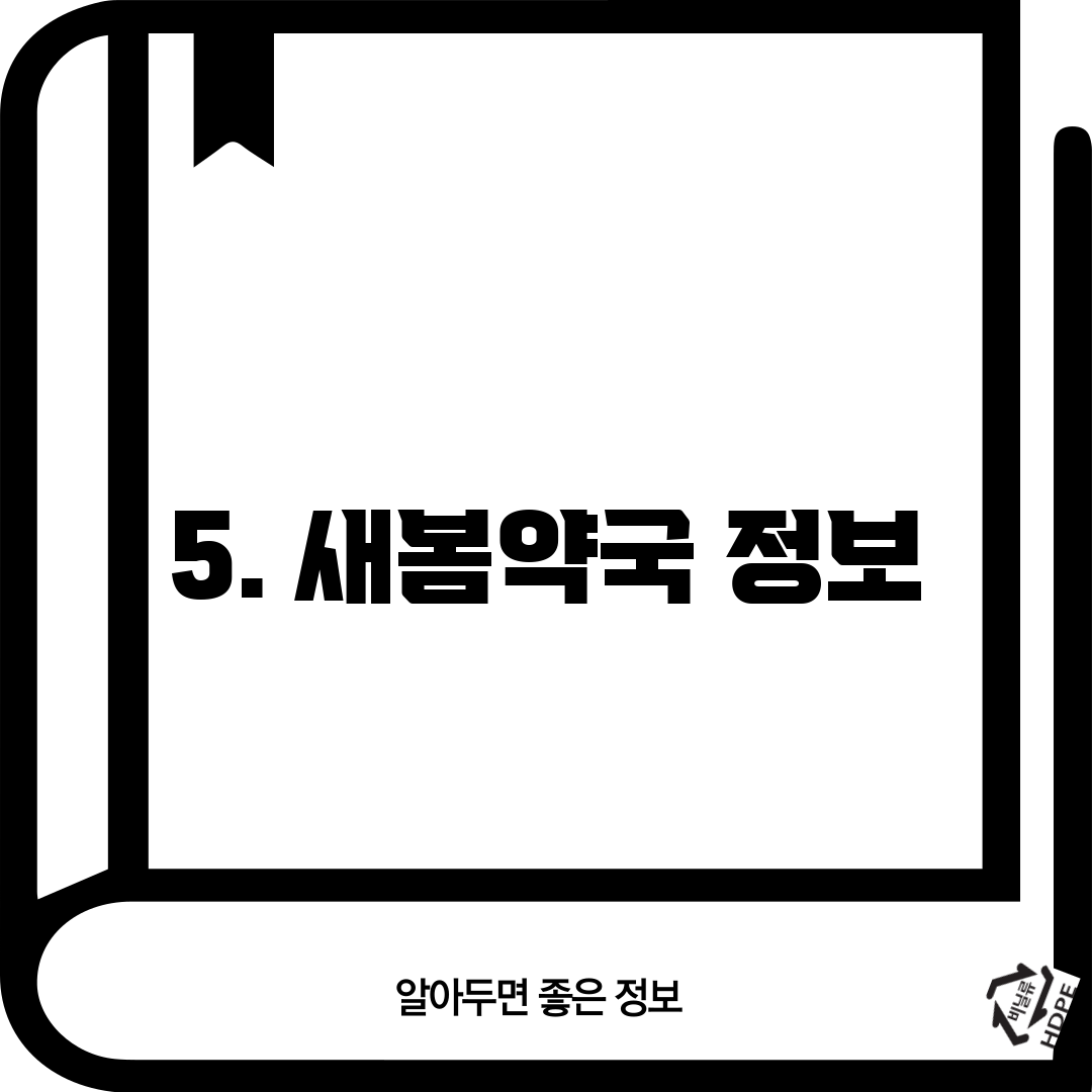 5. 새봄약국 정보