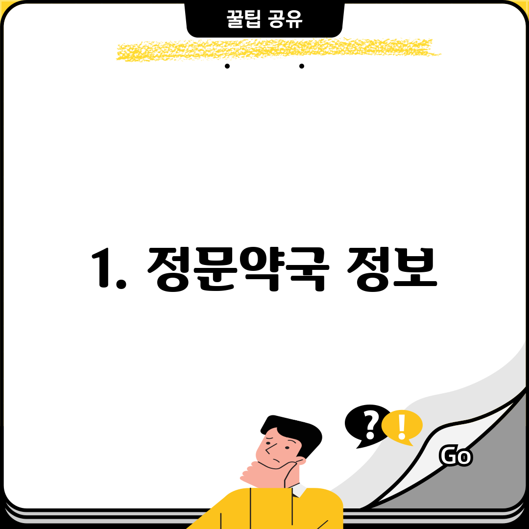 1. 정문약국 정보