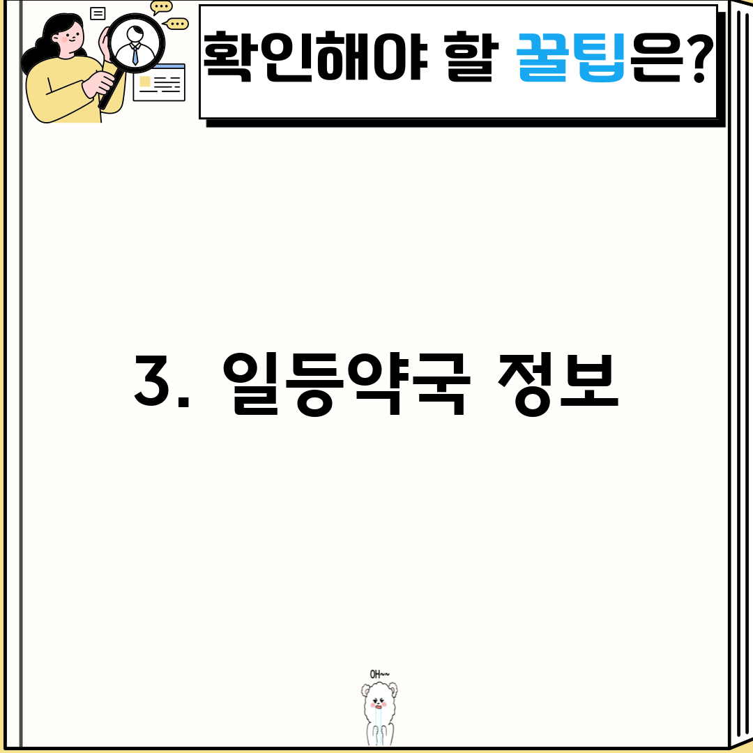 3. 일등약국 정보
