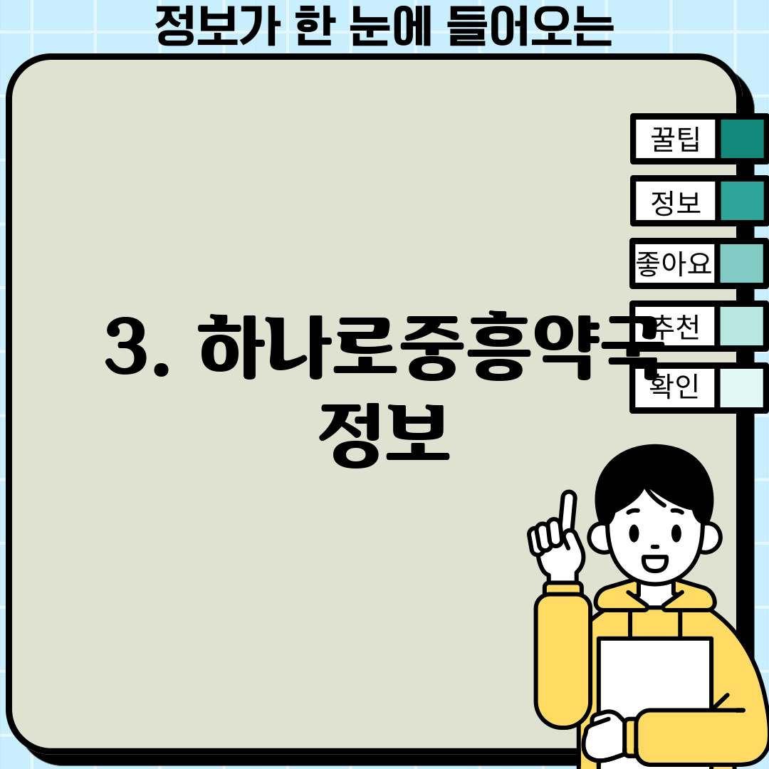 3. 하나로중흥약국 정보