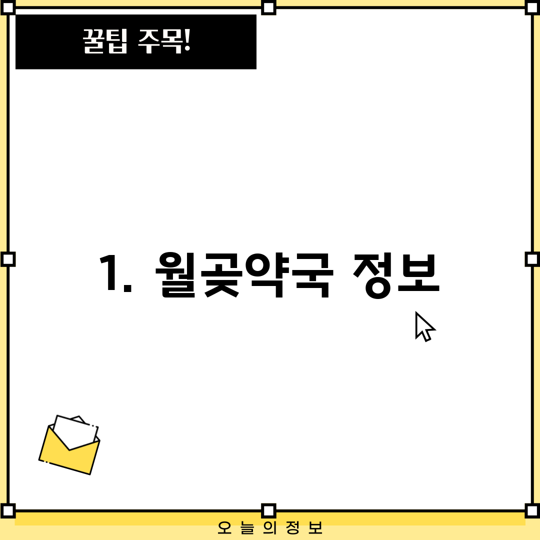 1. 월곶약국 정보